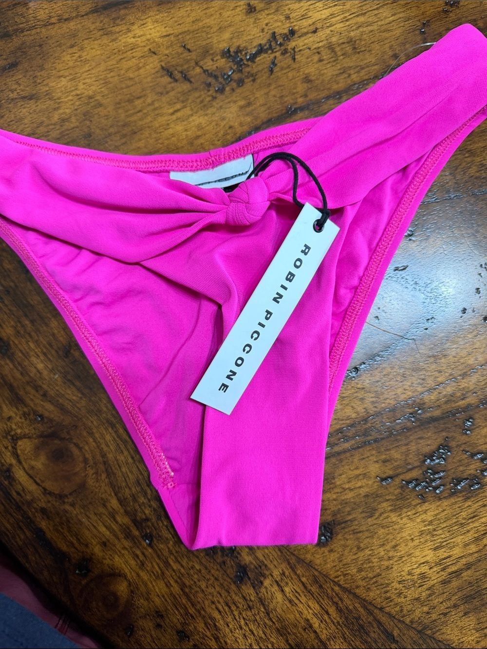 Robin Piccone [ Medium ] Ava Twist Hipster Bikini Bottoms in Pink RARE $78